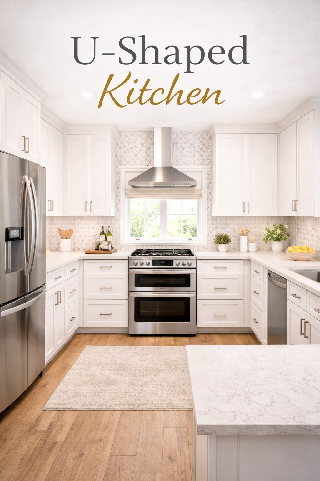 U-Shaped Modular Kitchen